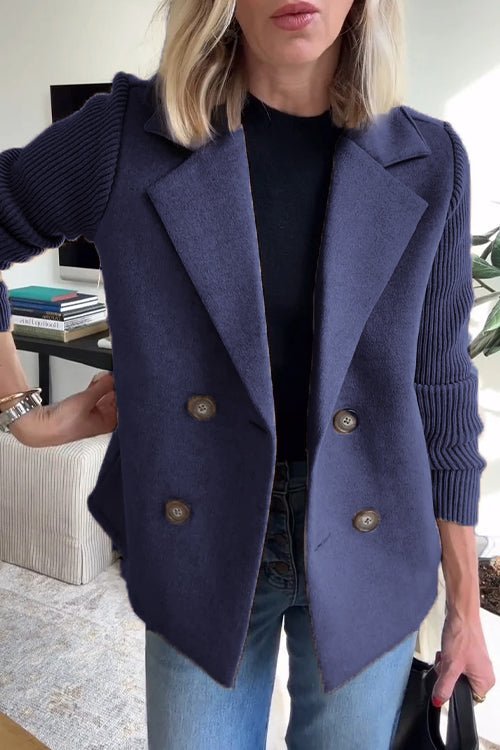 Amora - Eleganter Blazer mit Geflochtenen Ärmeln