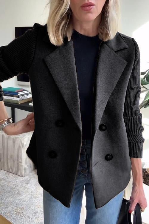Amora - Eleganter Blazer mit Geflochtenen Ärmeln
