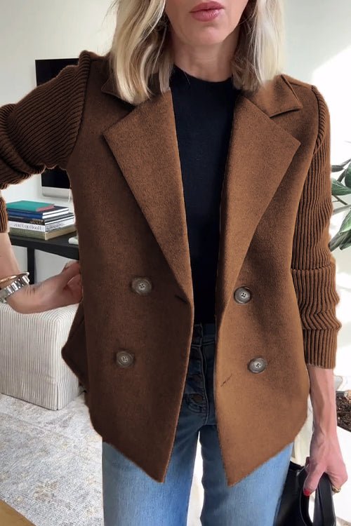 Amora - Eleganter Blazer mit Geflochtenen Ärmeln