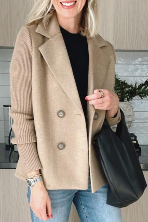Amora - Eleganter Blazer mit Geflochtenen Ärmeln