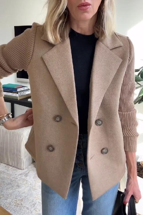 Amora - Eleganter Blazer mit Geflochtenen Ärmeln