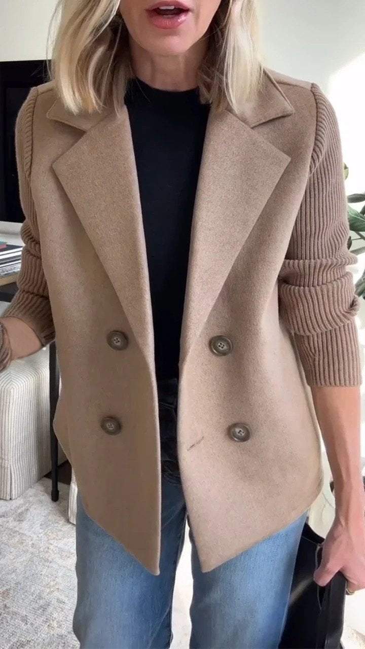 Amora - Eleganter Blazer mit Geflochtenen Ärmeln