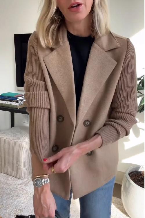 Amora - Eleganter Blazer mit Geflochtenen Ärmeln