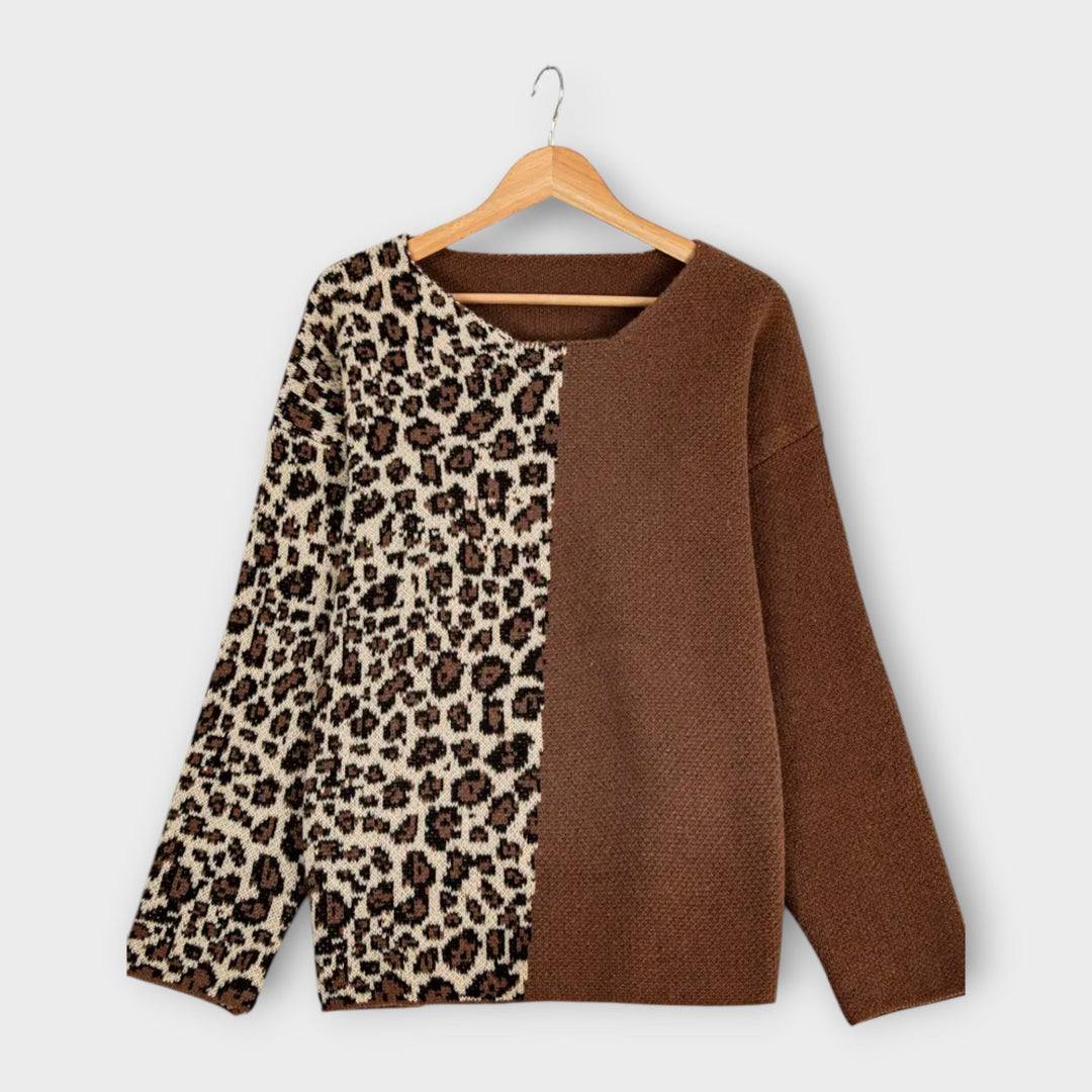 Marina - Lockere Pullover im Leopardenmuster