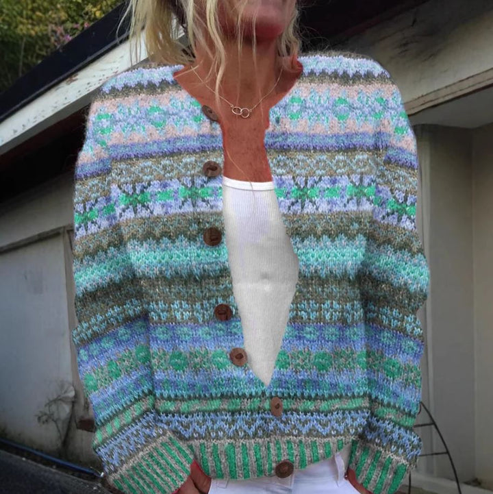 LILA | BLAUER CARDIGAN