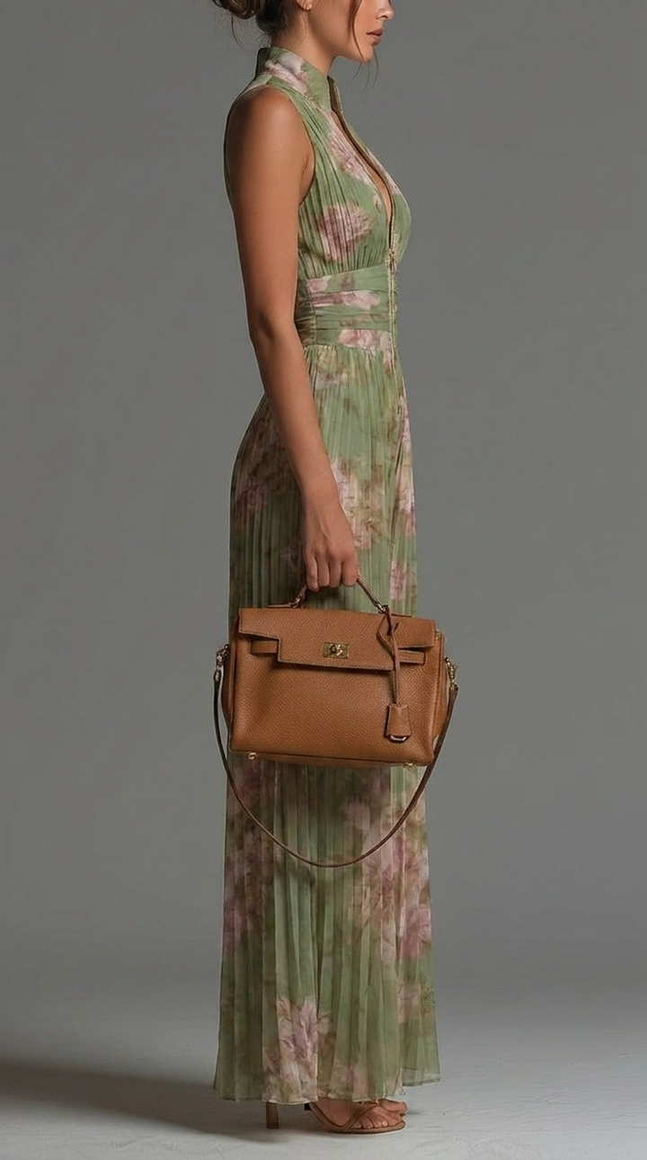 Zineb | Plissierter Floral Jumpsuit
