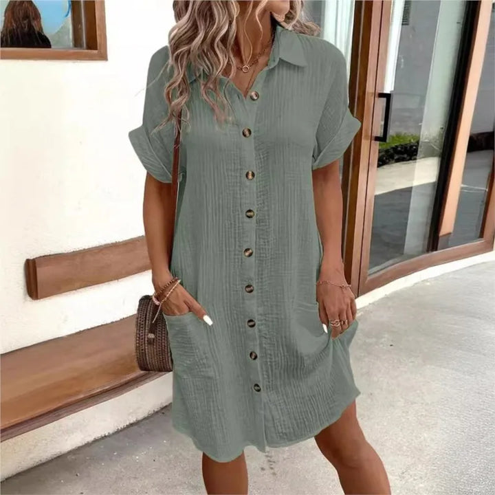 Juliette | Sommerhemdkleid mit Knöpfen