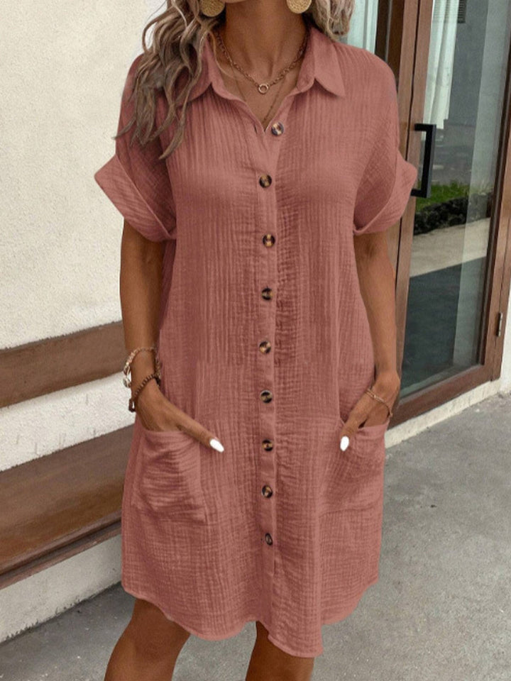 Juliette | Sommerhemdkleid mit Knöpfen
