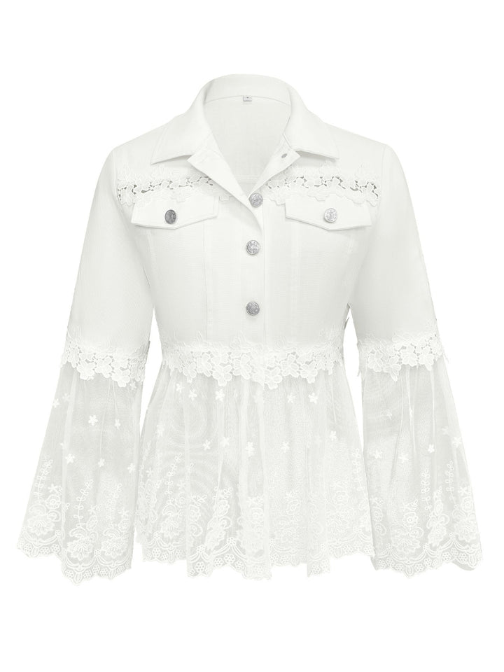 Addison | Jacke mit Spitzenpaneelen