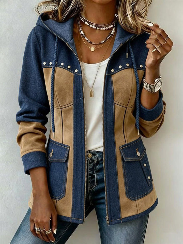 Ava | Patchwork Kapuzenjacke