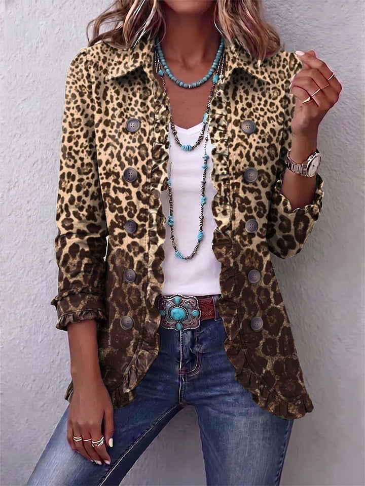Abigail | Leopardenmuster Rüschjacke