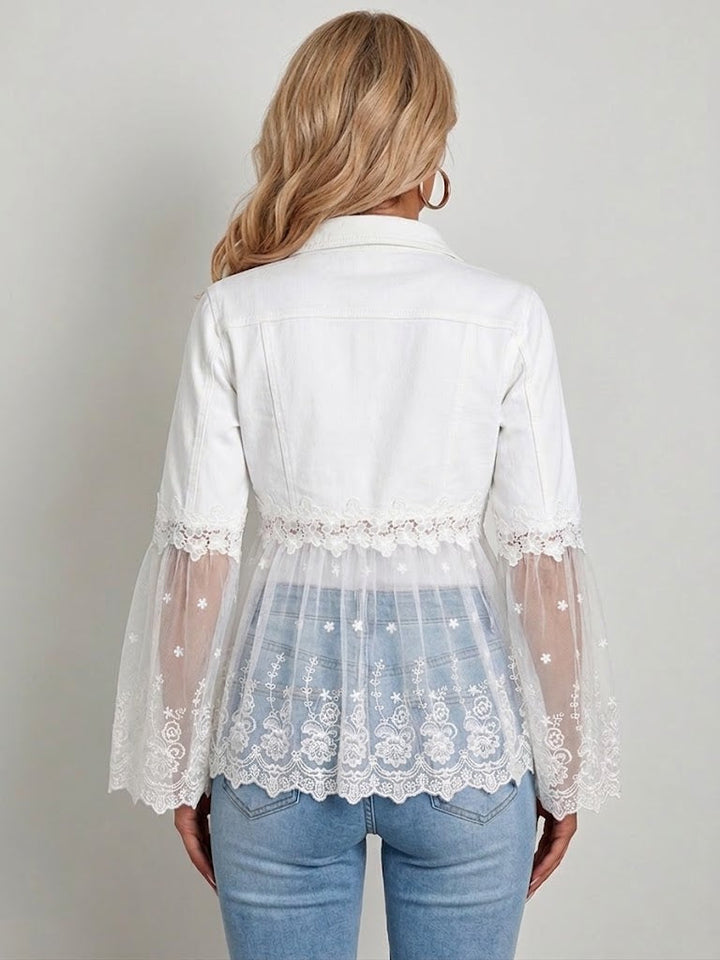 Addison | Jacke mit Spitzenpaneelen