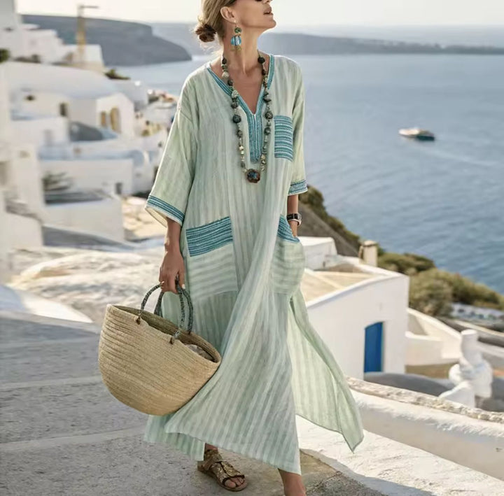 Mary | Langes Strandkleid